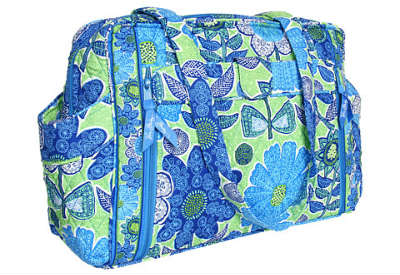 Vera Bradley's doodle daisy make a change baby bag